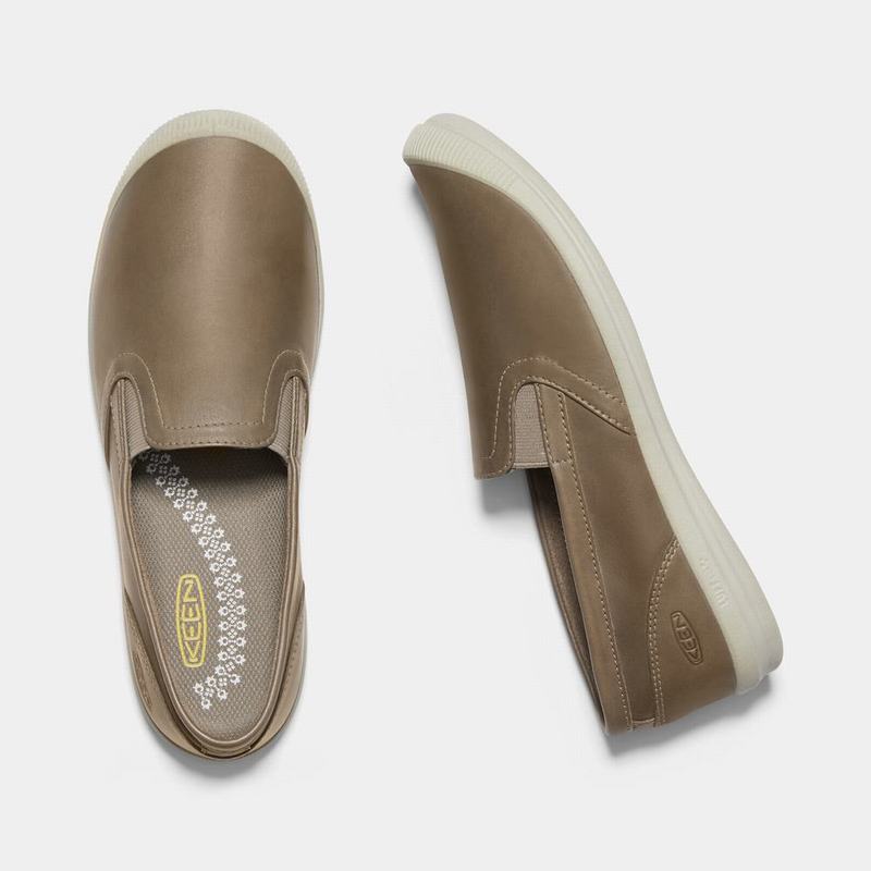 Keen Lorelai Womens Slip On Shoes Khaki NZ Sale (0479-TQSAH)